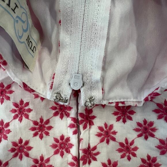 NWT Francesca's Collections Jun & Ivy Pink & White Eyelet Daisy Skater Dress - Picture 11 of 14
